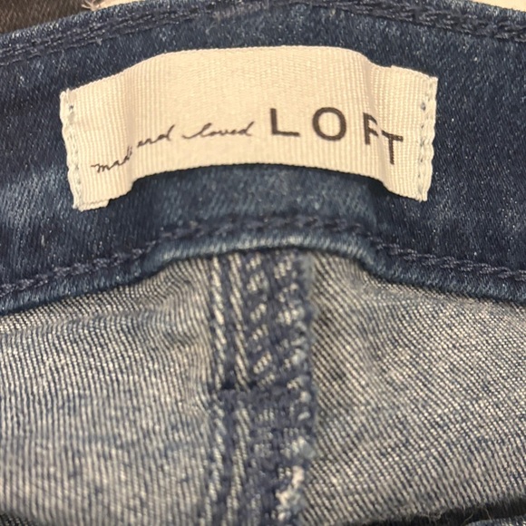 Loft Medium Wash Skinny Jeans Size 27/4 - Picture 8 of 9